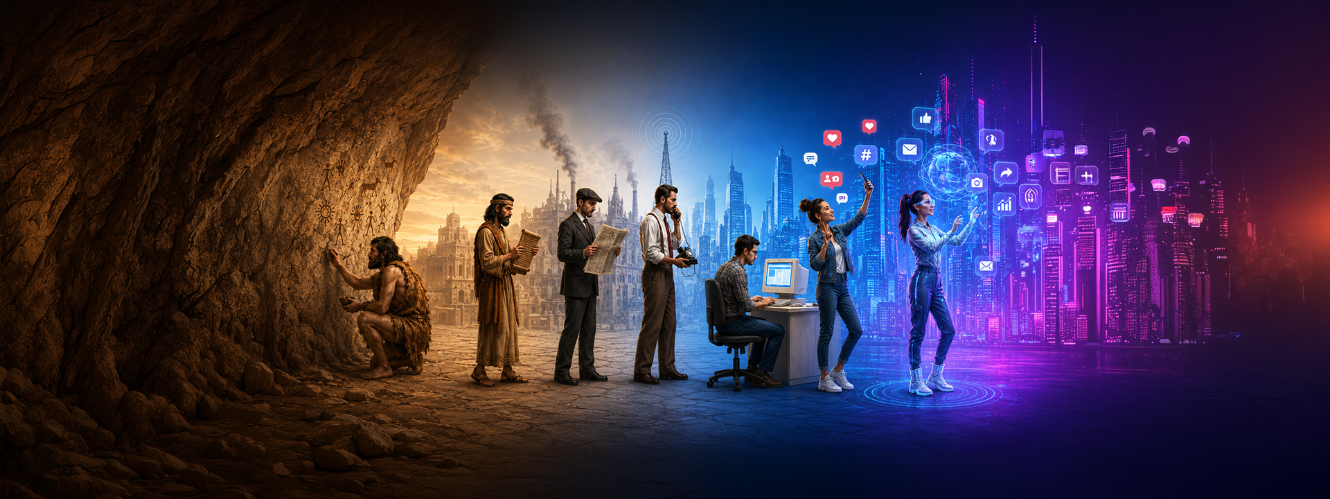 Social media evolution and digital communication