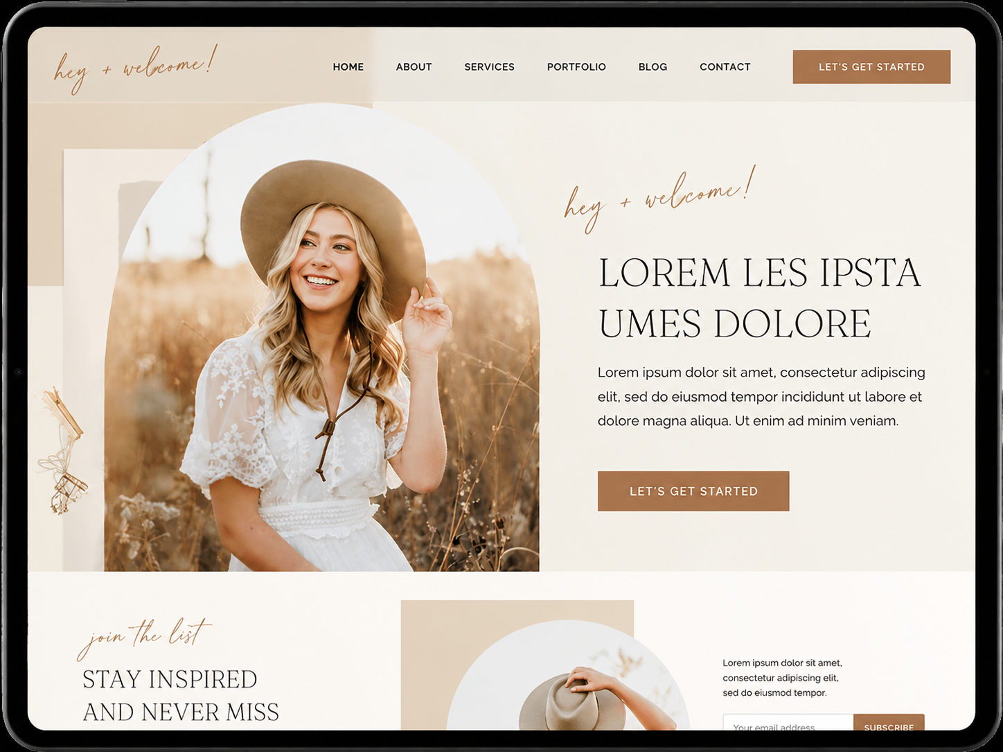 Lifestyle brand website design